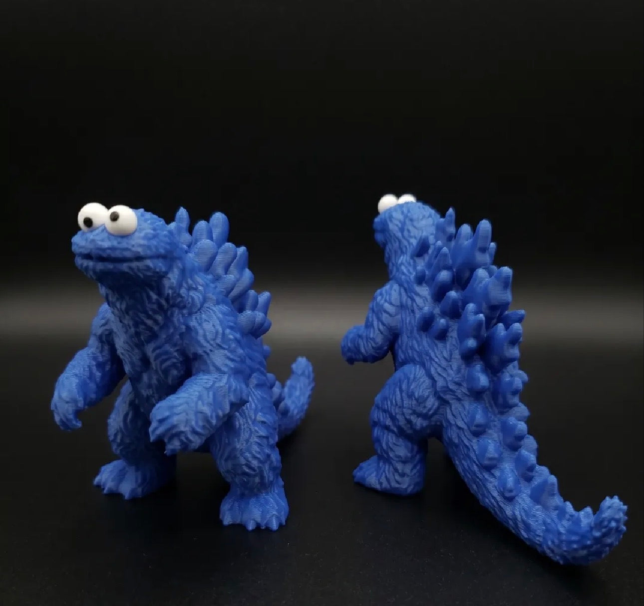 Cookie Monster Godzilla Mashup Figure