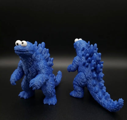 Cookie Monster Godzilla Mashup Figure