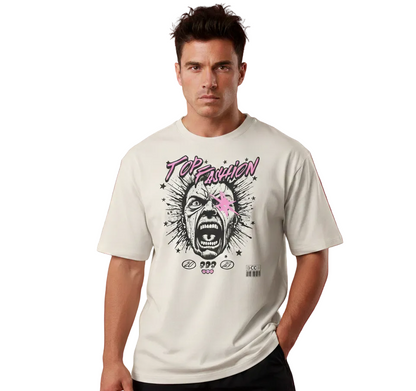 Top Fashion Screaming Face Unisex Graphic Print T-Shirt/Sweatshirt/Hoodie