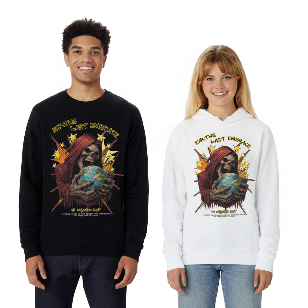 Earth's Last Embrace Reaper World Unisex Graphic Print T-Shirt/Sweatshirt/Hoodie
