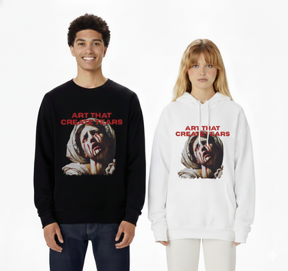 Art That Create Tear Crying Bloody Unisex Graphic Print T-Shirt/Sweatshirt/Hoodie