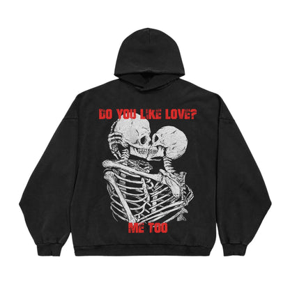 Skeleton Kissing Love Unisex Graphic Print T-Shirt/Sweatshirt/Hoodie