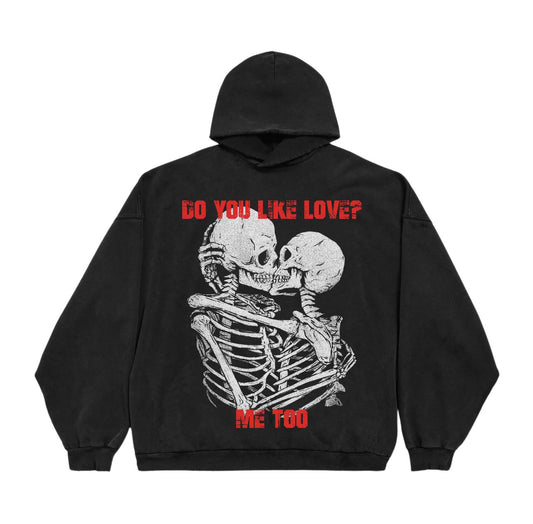 Skeleton Kissing Love Unisex Graphic Print T-Shirt/Sweatshirt/Hoodie