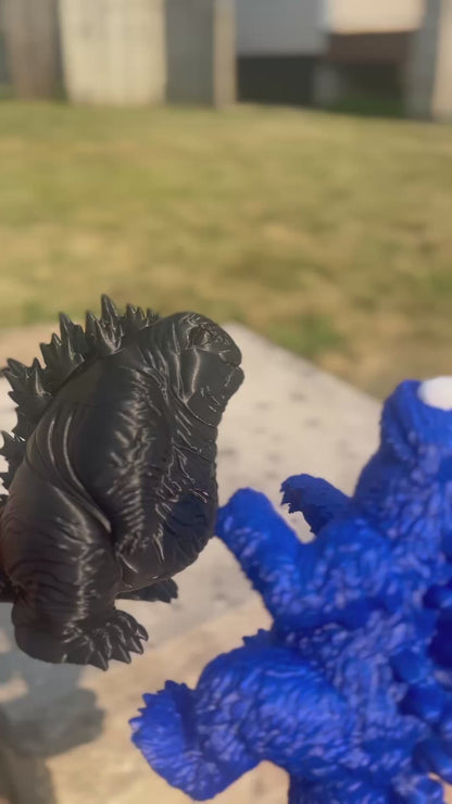 Cookie Monster Godzilla Mashup Figure
